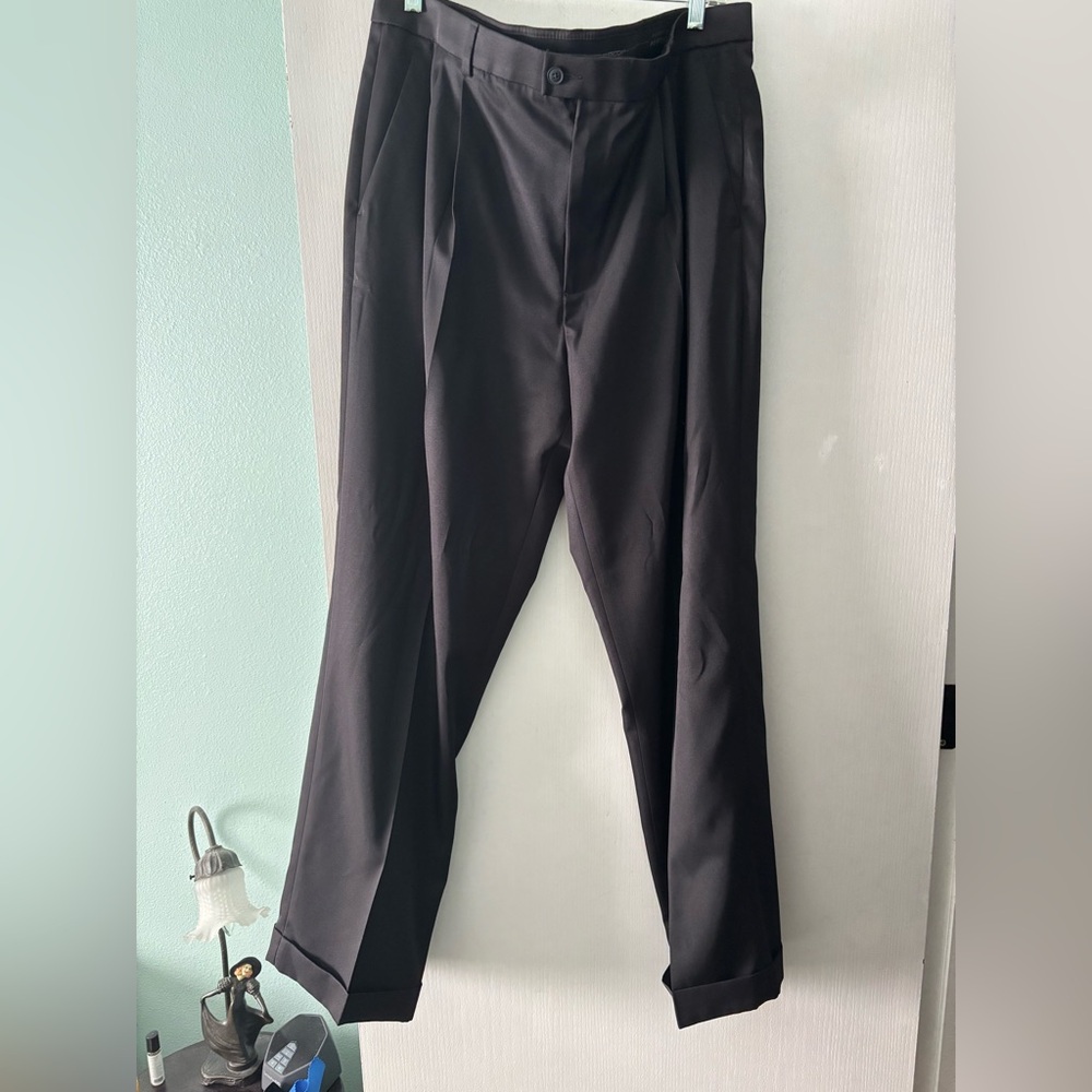 Perry Ellis Flex Stretch Men's Black Dress Pants